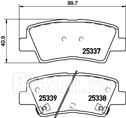 NP6020 - Колодки тормозные дисковые задние (NISSHINBO) Hyundai Elantra 5 (2011-2015) для Hyundai Elantra 5 MD (2011-2015), NISSHINBO, NP6020