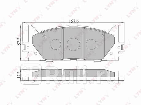 BD-7530 - Колодки тормозные дисковые передние (LYNXAUTO) Toyota Camry V55 (2014-2018) для Toyota Camry V55 (2014-2018), LYNXAUTO, BD-7530