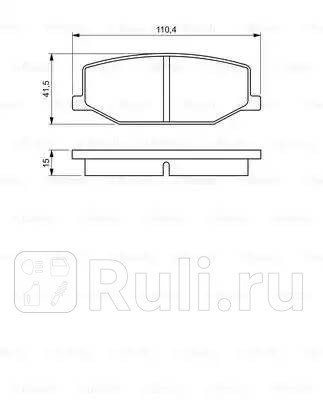 0 986 460 935 - Колодки тормозные дисковые передние (BOSCH) Suzuki Jimny (1998-2018) для Suzuki Jimny (1998-2018), BOSCH, 0 986 460 935