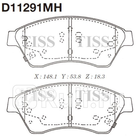 D11291MH - Колодки тормозные дисковые передние (MK KASHIYAMA) Chevrolet Cruze (2009-2015) для Chevrolet Cruze (2009-2015), MK KASHIYAMA, D11291MH