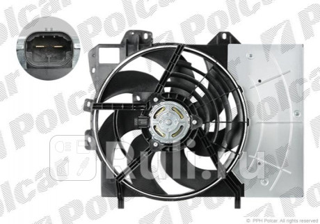 231623W2 - Вентилятор радиатора охлаждения (Polcar) Citroen C2 (2003-2009) для Citroen C2 (2003-2009), Polcar, 231623W2
