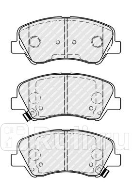 FDB4623 - Колодки тормозные дисковые передние (FERODO) Hyundai Elantra 5 (2011-2015) для Hyundai Elantra 5 MD (2011-2015), FERODO, FDB4623
