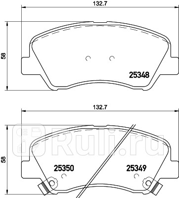 NP6041 - Колодки тормозные дисковые передние (NISSHINBO) Hyundai Elantra 5 (2011-2015) для Hyundai Elantra 5 MD (2011-2015), NISSHINBO, NP6041