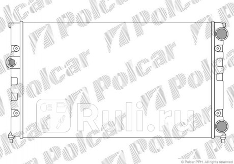 953808A2 - Радиатор охлаждения (Polcar) Volkswagen Golf 3 (1994-1998) для Volkswagen Golf 3 (1991-2000), Polcar, 953808A2