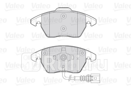 301635 - Колодки тормозные дисковые передние (VALEO) Volkswagen Beetle 2 (2011-2019) для Volkswagen Beetle (2011-2019), VALEO, 301635