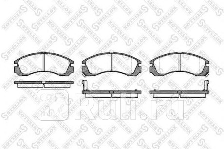 365 002-SX - Колодки тормозные дисковые передние (STELLOX) Mitsubishi Lancer Cedia (2000-2003) для Mitsubishi Lancer Cedia (2000-2003), STELLOX, 365 002-SX