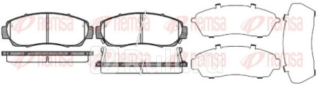 1171.12 - Колодки тормозные дисковые передние (REMSA) Honda CR V 4 (2012-2018) для Honda CR-V 4 (2012-2018), REMSA, 1171.12