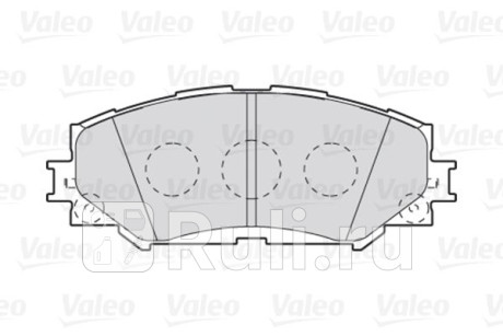 301943 - Колодки тормозные дисковые передние (VALEO) Toyota Rav4 (2005-2014) для Toyota Rav4 (2005-2010), VALEO, 301943