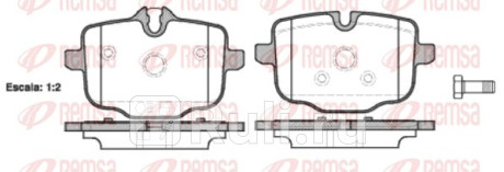 1433.00 - Колодки тормозные дисковые задние (REMSA) BMW X3 G01 (2017-2019) для BMW X3 G01 (2017-2021), REMSA, 1433.00