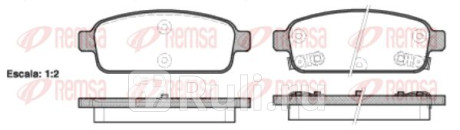 1432.02 - Колодки тормозные дисковые задние (REMSA) Chevrolet Orlando (2010-2015) для Chevrolet Orlando (2010-2015), REMSA, 1432.02