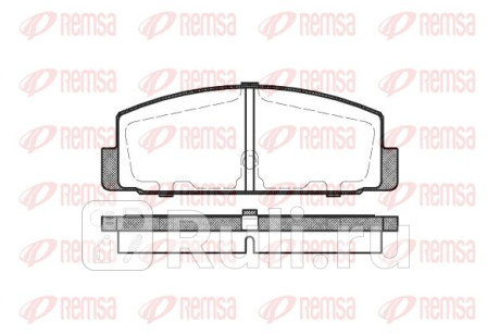 0179.30 - Колодки тормозные дисковые задние (REMSA) Mazda 323 BJ (1998-2003) для Mazda 323 BJ (1998-2003), REMSA, 0179.30
