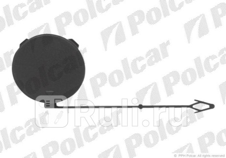 205107-9 - Заглушка буксировочного крюка переднего бампера левая (Polcar) BMW X5 E70 (2006-2010) для BMW X5 E70 (2006-2010), Polcar, 205107-9