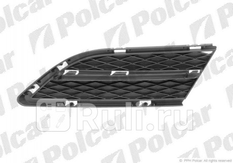 204227-1 - Решетка переднего бампера левая (Polcar) BMW E90/E91 рестайлинг (2008-2012) для BMW 3 E90 (2008-2012) рестайлинг, Polcar, 204227-1