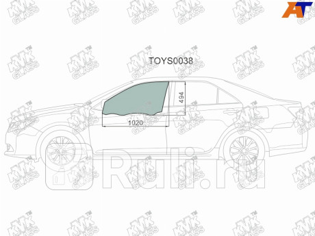 TOYS0038 - Стекло двери передней левой (KMK) Toyota Camry V50 (2011-2014) для Toyota Camry V50 (2011-2014), KMK, TOYS0038