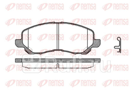 0804.12 - Колодки тормозные дисковые передние (REMSA) Mitsubishi Lancer Cedia (2000-2003) для Mitsubishi Lancer Cedia (2000-2003), REMSA, 0804.12