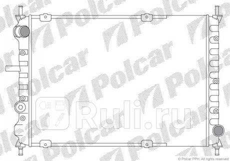 301808A2 - Радиатор охлаждения (Polcar) Fiat Bravo (1995-2001) (1998-2001) для Fiat Bravo (1995-2001), Polcar, 301808A2