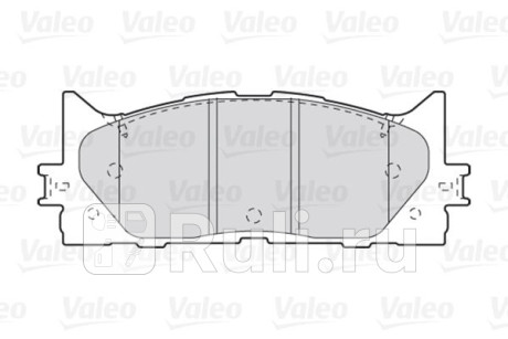 301890 - Колодки тормозные дисковые передние (VALEO) Toyota Camry V50 (2011-2014) для Toyota Camry V50 (2011-2014), VALEO, 301890