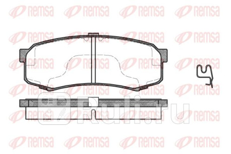 0413.04 - Колодки тормозные дисковые задние (REMSA) Toyota Land Cruiser 200 рестайлинг 2 (2015-2021) для Toyota Land Cruiser 200 (2015-2021) рестайлинг 2, REMSA, 0413.04