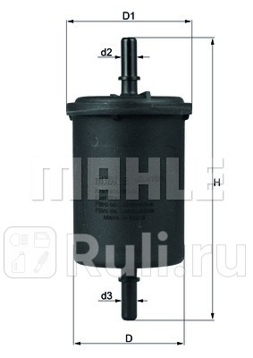 KL416/1 - Фильтр топливный (KNECHT) Great Wall Hover H3 (2014-2016) для Great Wall Hover H3 (2014-2016), KNECHT, KL416/1