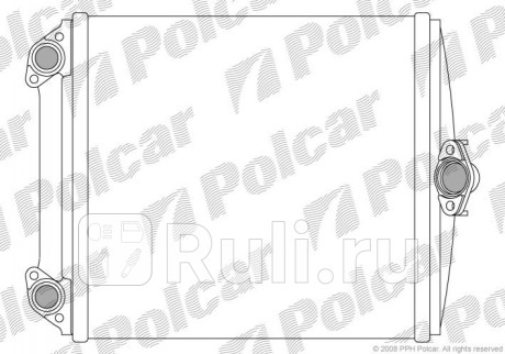 5014N8-2 - Радиатор отопителя (SRLINE) Mercedes W124 (1984-1997) для Mercedes W124 (1984-1997), SRLINE, 5014N8-2