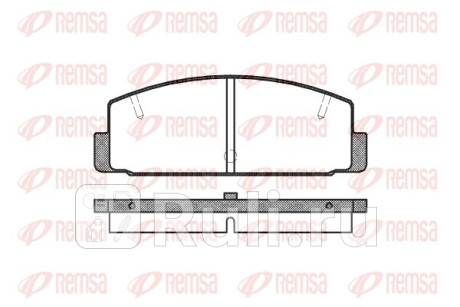 0179.10 - Колодки тормозные дисковые задние (REMSA) Mazda 323 BJ (1998-2003) для Mazda 323 BJ (1998-2003), REMSA, 0179.10