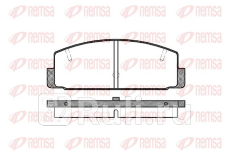 0179.20 - Колодки тормозные дисковые задние (REMSA) Mazda 323 BJ (1998-2003) для Mazda 323 BJ (1998-2003), REMSA, 0179.20
