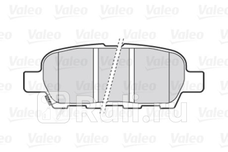 301009 - Колодки тормозные дисковые задние (VALEO) Nissan Qashqai j10 рестайлинг (2010-2013) для Nissan Qashqai J10 (2010-2013) рестайлинг, VALEO, 301009