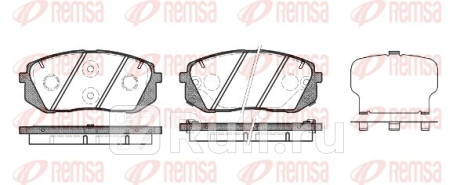 1302.22 - Колодки тормозные дисковые передние (REMSA) Kia Optima 3 (2010-2015) для Kia Optima 3 (2010-2015), REMSA, 1302.22