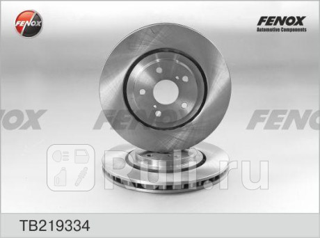 TB219334 - Диск тормозной передний (FENOX) Toyota Highlander 2 рестайлинг (2010-2013) для Toyota Highlander 2 (2010-2013) рестайлинг, FENOX, TB219334