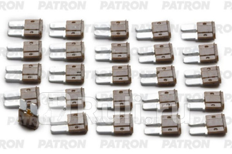Предохранитель пласт.коробка 25шт micro2 fuse 7.5a коричневый PATRON PFS054 для Автотовары, PATRON, PFS054