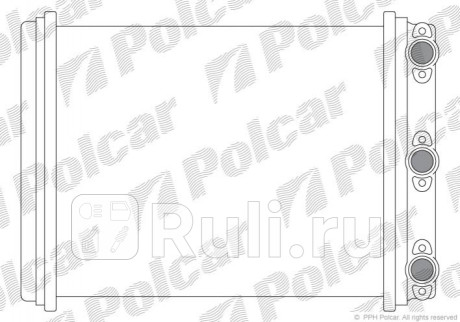 5014N8-1 - Радиатор отопителя (SRLINE) Mercedes W124 (1984-1997) для Mercedes W124 (1984-1997), SRLINE, 5014N8-1