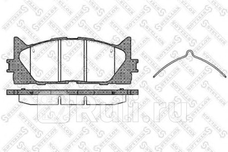 002 007-SX - Колодки тормозные дисковые передние (STELLOX) Toyota Camry V55 (2014-2018) для Toyota Camry V55 (2014-2018), STELLOX, 002 007-SX