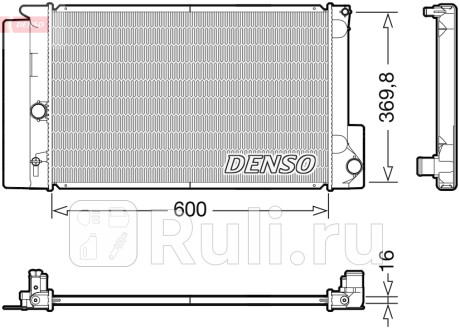 DRM50126 - Радиатор охлаждения (DENSO) Toyota Avensis 3 (2008-2015) для Toyota Avensis 3 (2008-2015), DENSO, DRM50126