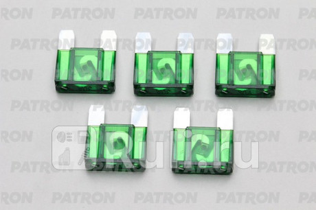 Предохранитель пласт.коробка 5шт maxi fuse 30a зеленый PATRON PFS063 для Автотовары, PATRON, PFS063